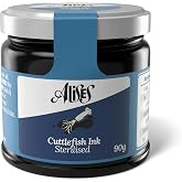 Alises Squid Ink for Cooking - Cuttlefish Ink Jar 3.2 OZ / 90g - Direct from Spain - Nero di Seppia Tinta de Calamar Roe - Squid Ink Pasta for Spaghetti, Noodles, Risotto and Paella