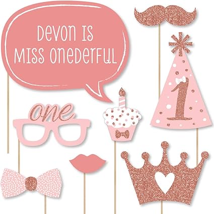 personalised 1st birthday party favors