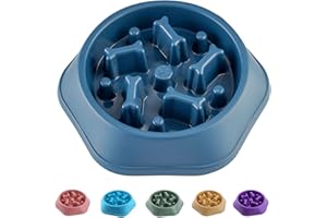 CAISHOW Slow Feeder Dog Bowl Anti Gulping Healthy Eating Interactive Bloat Stop Fun Alternative Non Slip Dog Slow Food Feeding Pet Bowl Slow Eating Healthy Design for Small Medium Size Dogs