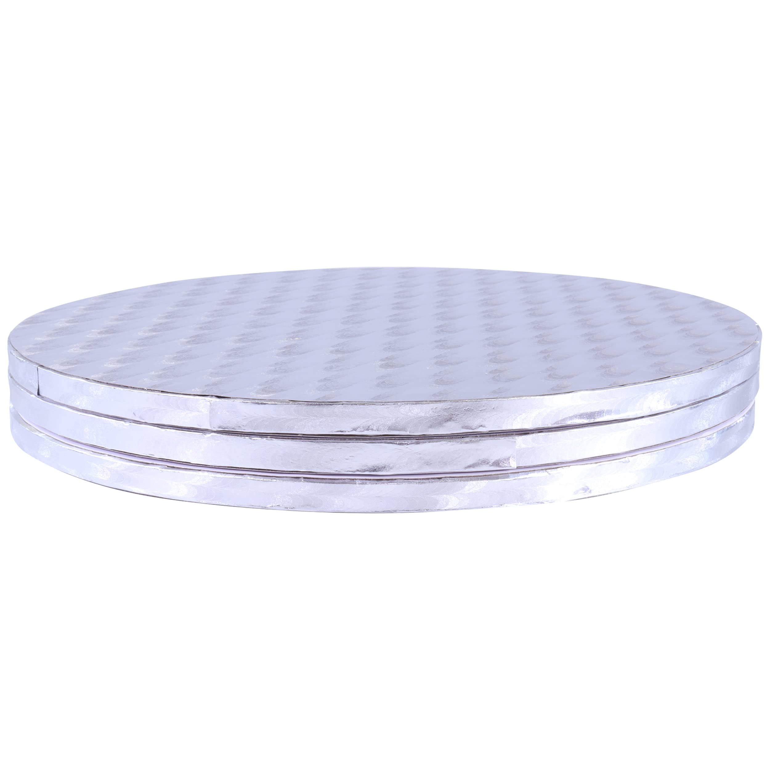 PME Baking Essentials - Round Cake Board 25 cm / 10-inch, Set of 3, Silver