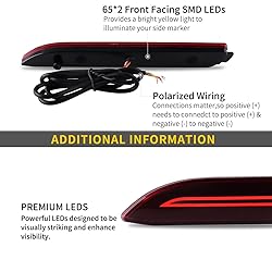 Raryloy LED Reflector Rear Bumper Tail Lights Brake