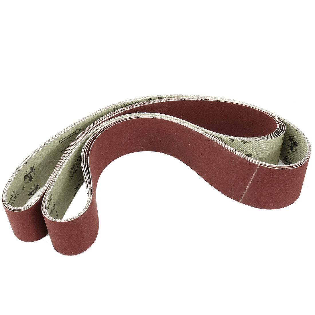 Sourcingmap 2-Inch x 72-Inch Aluminum Oxide Sanding Belt 400 Grits Sandpaper Flush Joint for Belt Sander 6pcs