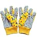 PROMEDIX P Kids Garden Gloves 3-6 Years Old Children Gardening Gloves Cotton Comfortable Bright Color, 2- Pair Pack