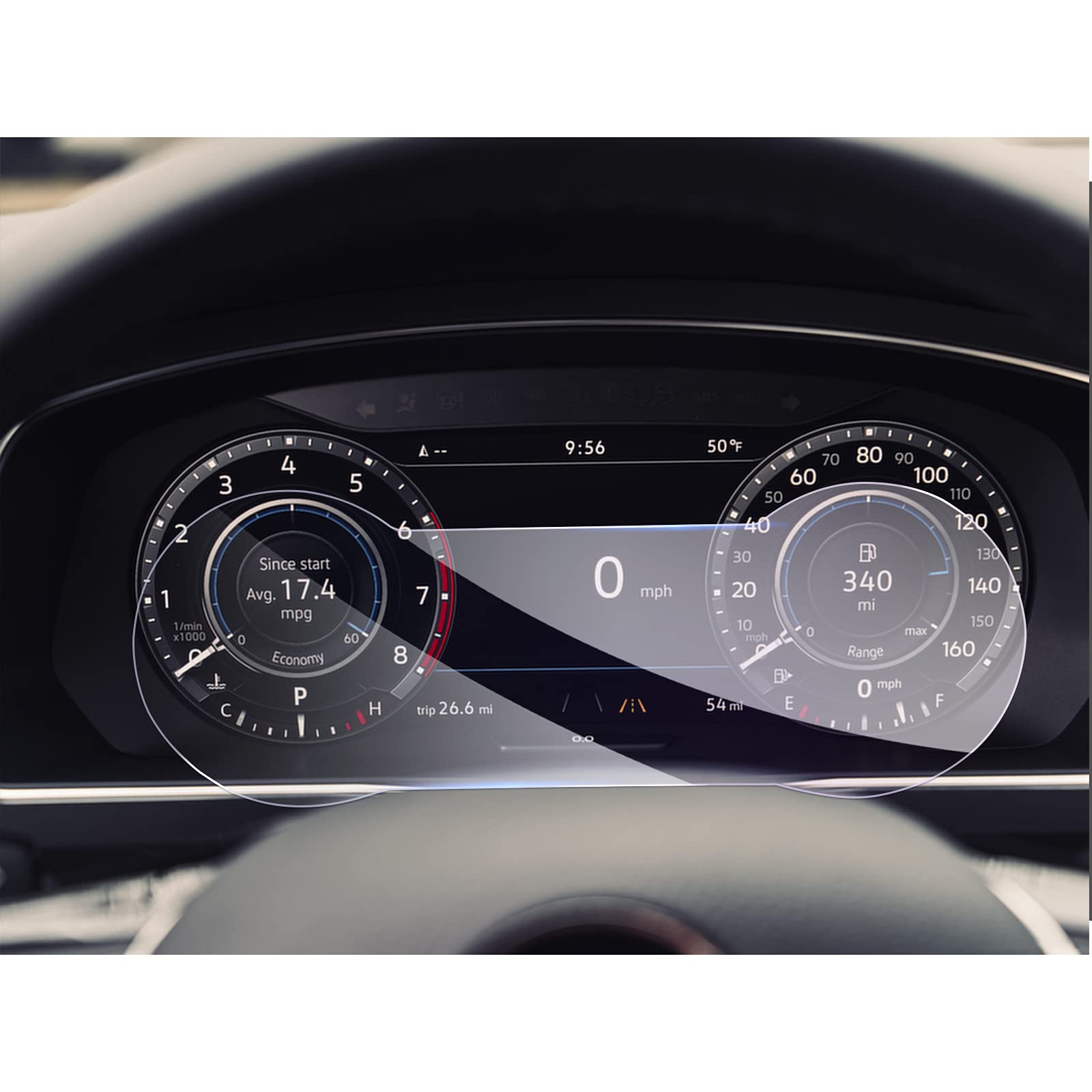 GAFAT Compatible with 12.3 Inch Instrument Panel Protective Film for Tiguan 2016-2018, Screen Protector for Car, 9H Anti-Scratch