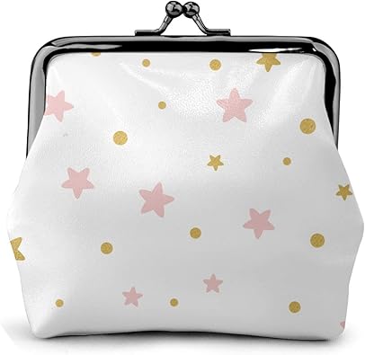 Amazon 団子dadabuliu 小銭入れ がま口 コインケース 星 ピンク 白 白系 星柄 キュート ミニ財布 メンズ レディース 本革 小型 キーケース お札いれ カード入れ 小さい 人気 可愛い 手持ち かわいい おしゃれ ファッション 小銭入れ