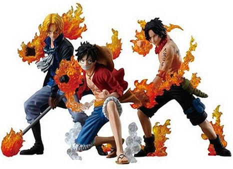 Amazon Co Jp アニメ人形ワンピーススリーブラザーズルフィサーベルエースアニメーションキャラクター像デコレーションモデルアニメキャラクターコレクション玩具ギフト ホーム キッチン
