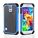 Galaxy S5 Case,OHOH [Shock Absorbent] [Impact Resistant ] Samsung Galaxy S5 Case,Rubber&Plastic Hybrid Full-Body Shockproof Drop Resistant Protective Case Cover for Samsung Galaxy S5(Blue)