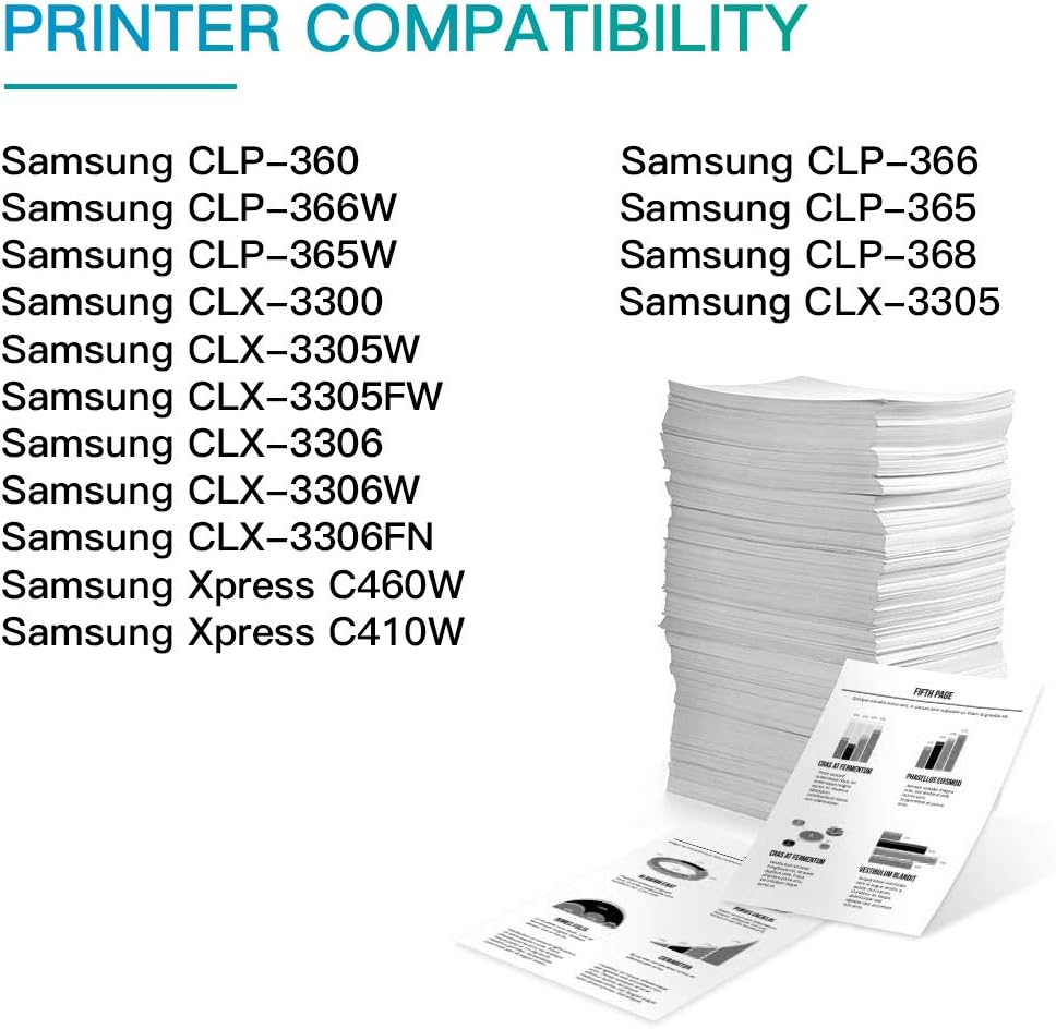 BeOne R406 CLT-R406/SEE CLT-R406 Imaging Drum Unit Compatible for Samsung C410W CF460FW C460W CLP-360 CLP-365 CLX-3305 CLP-365W CLX-3305FW CLX-3300 CLX-3305FN CLX-3305W CLX-3305N Printer (1 Black) - Image 3