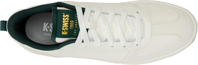 Herren Court Varsity Sneaker, SW/POSYGREEN, 42.5 EU