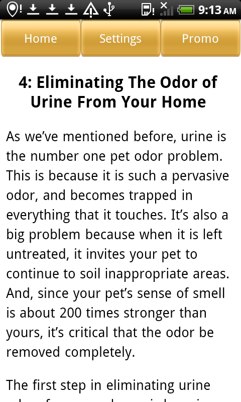 Eliminating Pet Odors