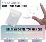 TYGA STORE Pack of 1000 Mini Rubber Bands Clear Hair Elastics view 3