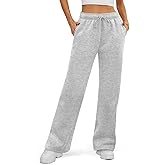 ATHMILE Womens Sweatpants 2026 Fall Baggy Wide Leg Sweatpant Fleece Lined Straight Leg Sweat Pants