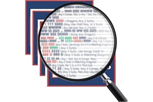 LOGICTWIST Mahjong Cards 2025 Large Print Official Revised Version - 6-1/8''x 4-3/4''Large Size,4 Pcs for Group Play(Blue-4pc)