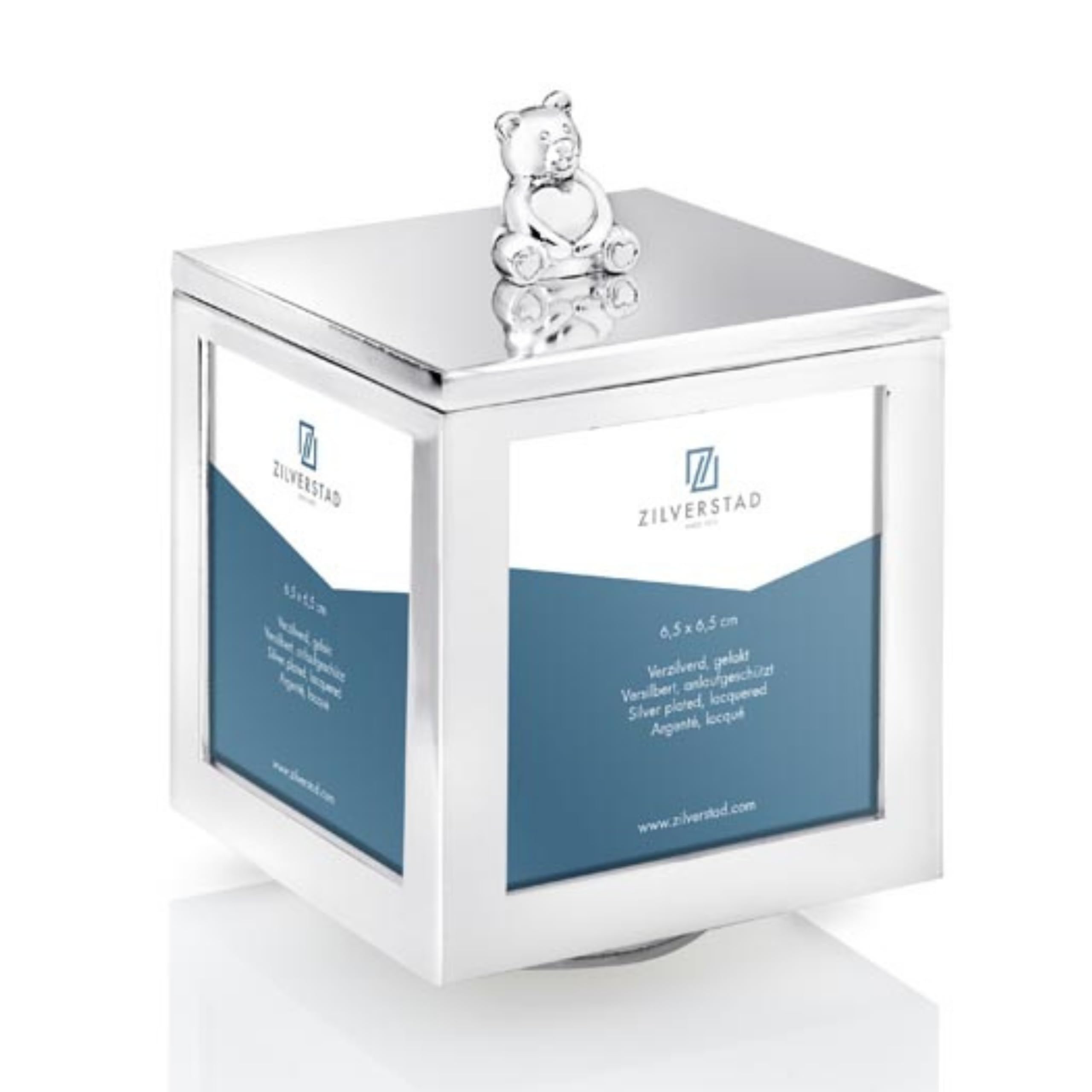 Zilverstad Photo Box with Music, Bear/Heart