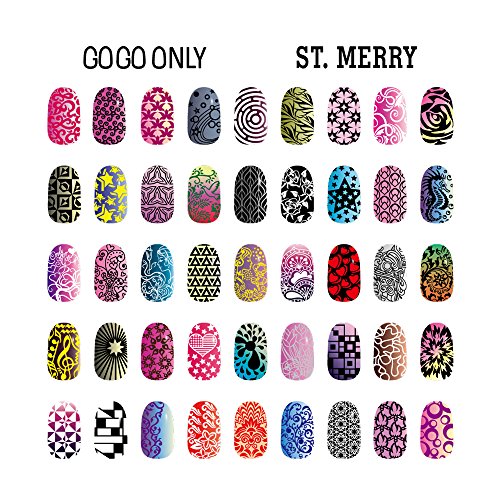 Gogoonly Nail Art Stamp Plate Collection St. Merry - Huge Size Stamping Image Plates Manicure Nail Designs DIY-BH000462