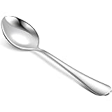 Hiware 12-Piece Dinner Spoons Set, Food Grade Stainless Steel Spoons Silverware for Home, Kitchen or Restaurant - Mirror Poli