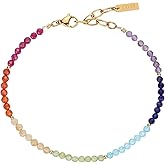 COAI 7 Chakra Bracelet for Women, Crystal Bracelet Beaded Anklet for Women