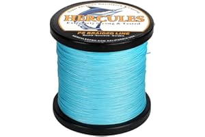 HERCULES Braided Fishing Line 12 Strands, 100-2000m 109-2196 Yards Braid Fish Line, 10lbs-420lbs Test PE Lines for Saltwater Freshwater