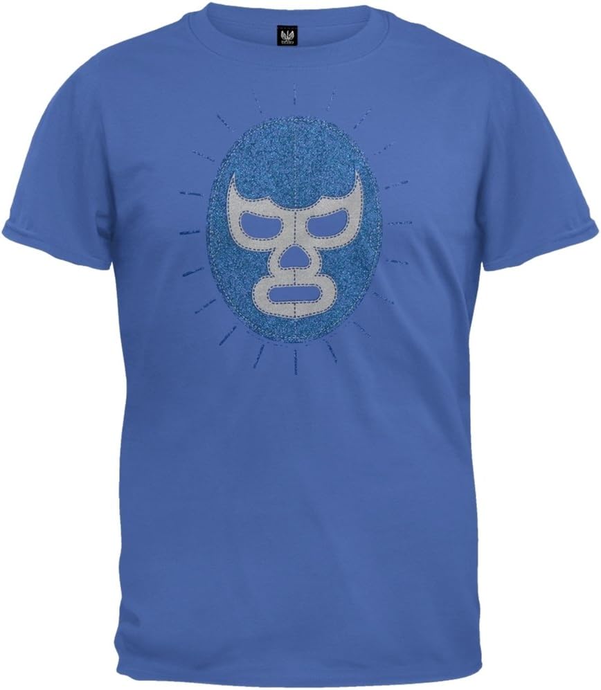 Mucha Lucha - Mens Demon T-shirt Medium Blue