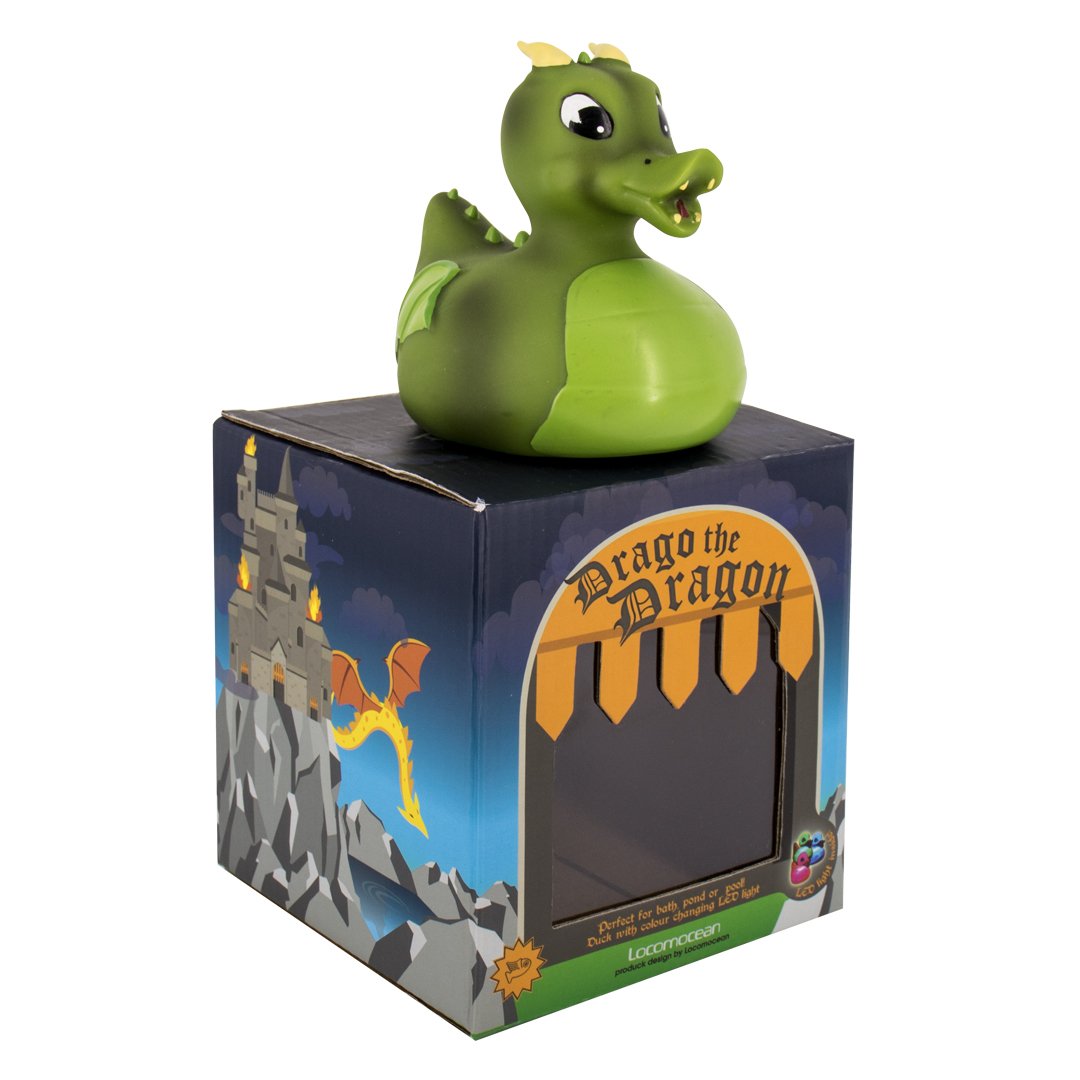 locomocean Drago the Dragon light up LED Bath Duck