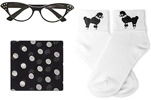 Hip Hop 50's Shop 50's 3 Piece Costume Accessory Set for Kids Toddler and Child