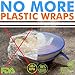 Silicone Stretch Lids Set (6pc) | Includes 4pc. Food Huggers Silicon Food Savers | Reusable Eco-friendly Dishwasher & Freezer Safe | Keeps Food Fresh, Fits All Containers Sizes & Shapes By GreenFare