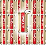 Diet Coke, Caffeine Free, 7.5 oz Mini Cans (Pack of 18, Total of 135 Fl Oz)