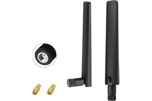 AMTAM WiFi 6E Antenna 12dBi High Gain, Dual Band 2.4GHz 5GHz 5.8GHz RP-SMA Male, for WiFi Router, Wireless Network Card, USB 