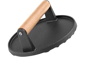 BESPORTBLE Burger Press Lodge Burger Press Cast Iron Round Edges Nonstick Pan Easy to Form Patties