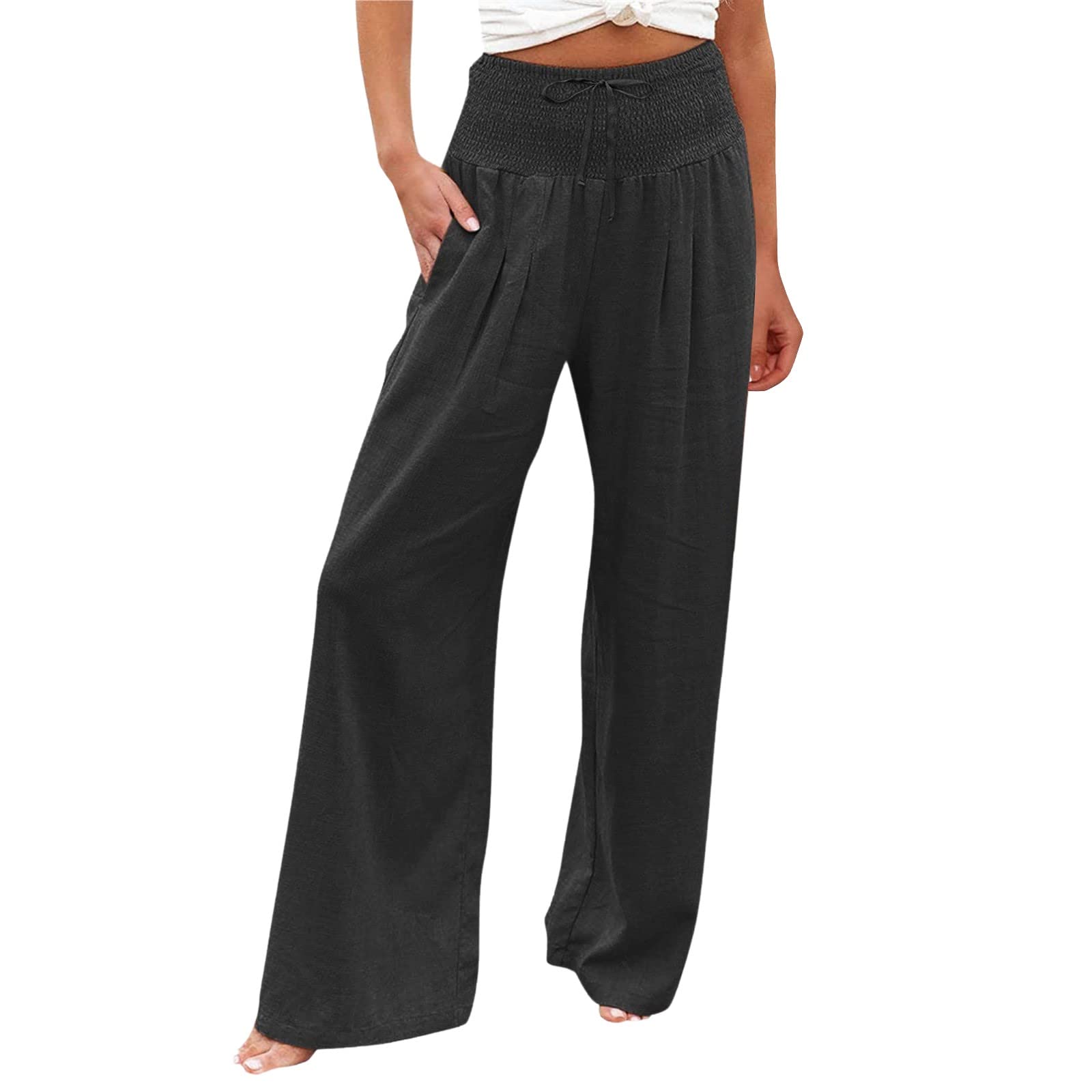 Womens Capri Pants for Summer Leg Palazzo Pants for