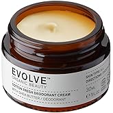 Evolve Organic Beauty - Cotton Fresh Natural Deodorant Cream | Small-Batch, Vegan Clean Beauty (1 fl oz | 30 mL) Packaging May Vary