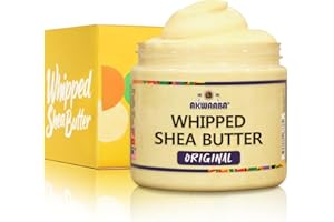 AKWAABA Yellow Whipped Shea Butter (Original) - Nourishes, Moisturizes & Soothes | Pure Shea Butter | No Dyes & Parabens | 12 oz / 340