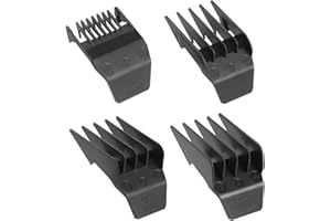 ZZYZSFUS Professional Peanut Clipper Guards for Wahl Peanut – From 1/8 Inch to 1/2 Inch, Fits for Wahl Peanut, Black-4PCS