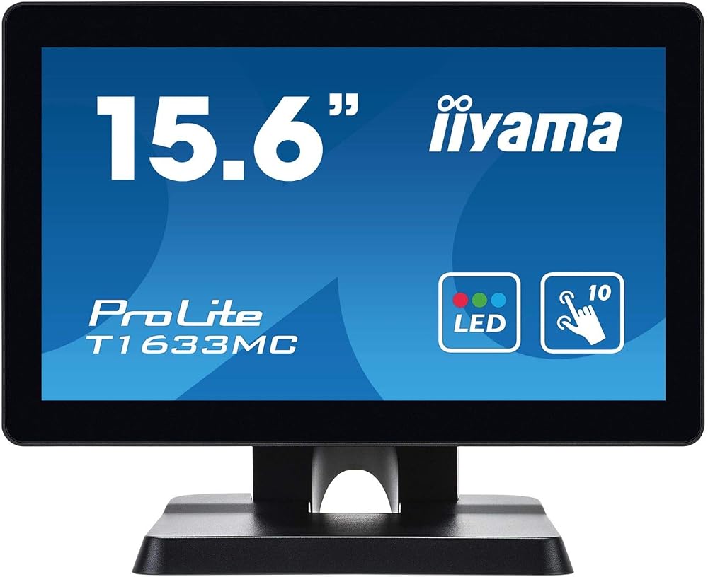 iiyama ProLite T1633MC-B1 15.6" Touchscreen LED Monitor 1366x768 HDMI VGA DP