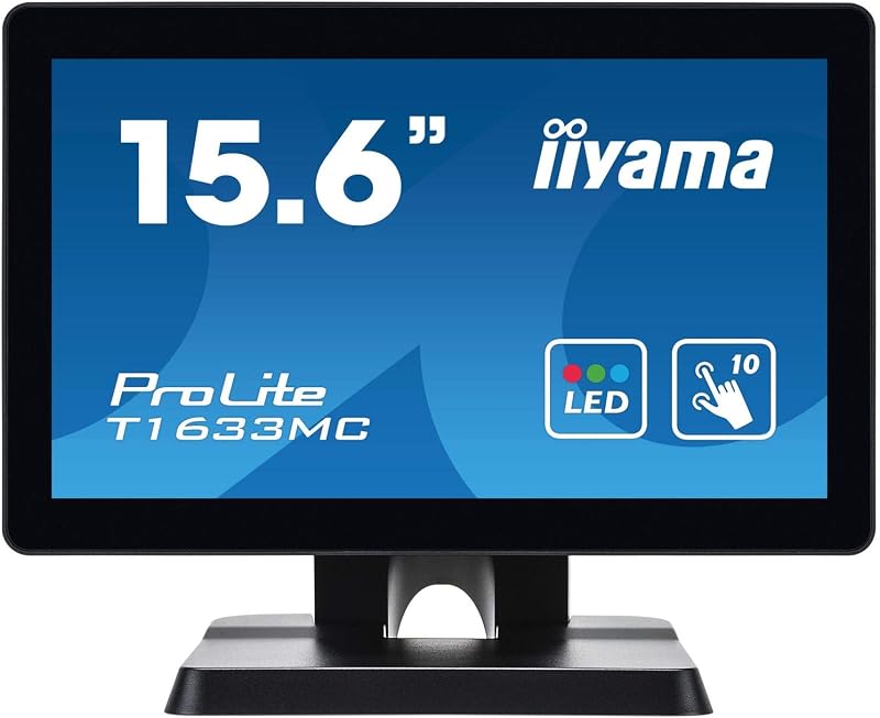iiyama ProLite T1633MC-B1 15.6" Touchscreen LED Monitor 1366x768 HDMI VGA DP