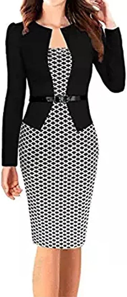 one piece dress office wear