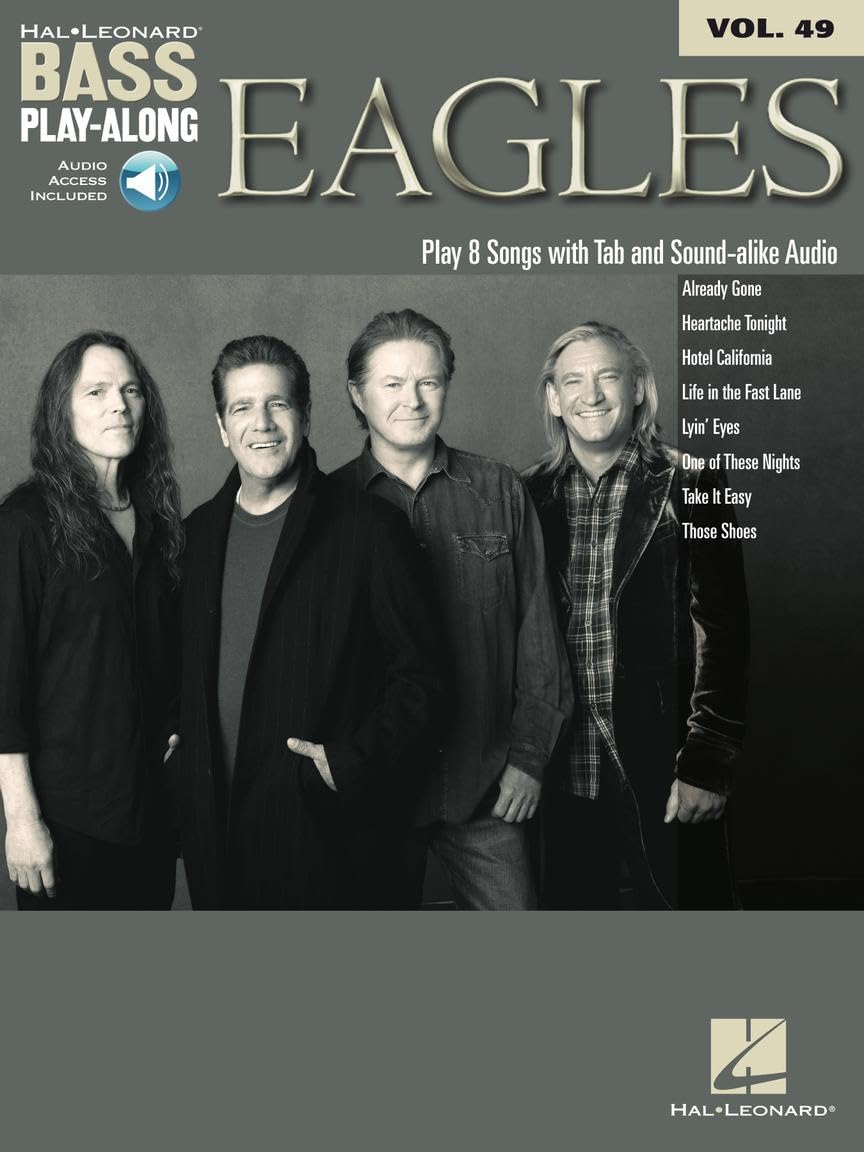 Eagles Bass Play-Along Volume 49 (With Free Enhanced CD) (Hal Leonard Bass Play-Along)