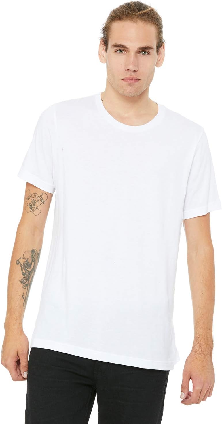 LogoUp3001C Bella Canvas Soft Ringspun Hipster T-Shirt White