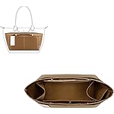 ZTUJO Purse Organizer Insert For Handbag & Tote Shaper,Tote Bag Organizer Insert For Speedy Neverful, 6 Sizes(Small, Silky Brown)