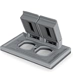 Bryant Electric NP8GY 1-Gang Nylon Wall Plate – Gray, Standard Duplex Cover, Durable & Easy Clean