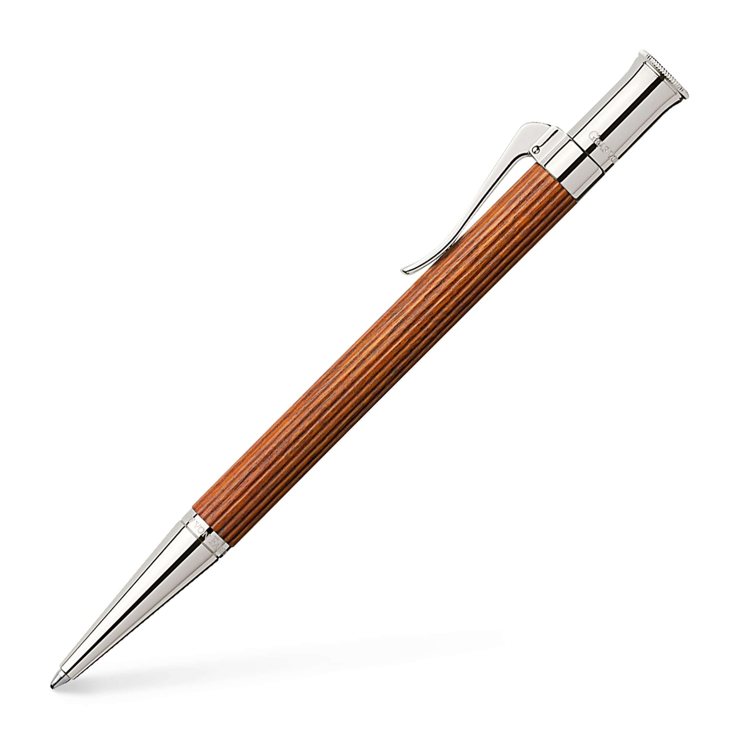 Graf von Faber-Castell Classic Platinum Plated Ballpoint Pen - Pernambuco