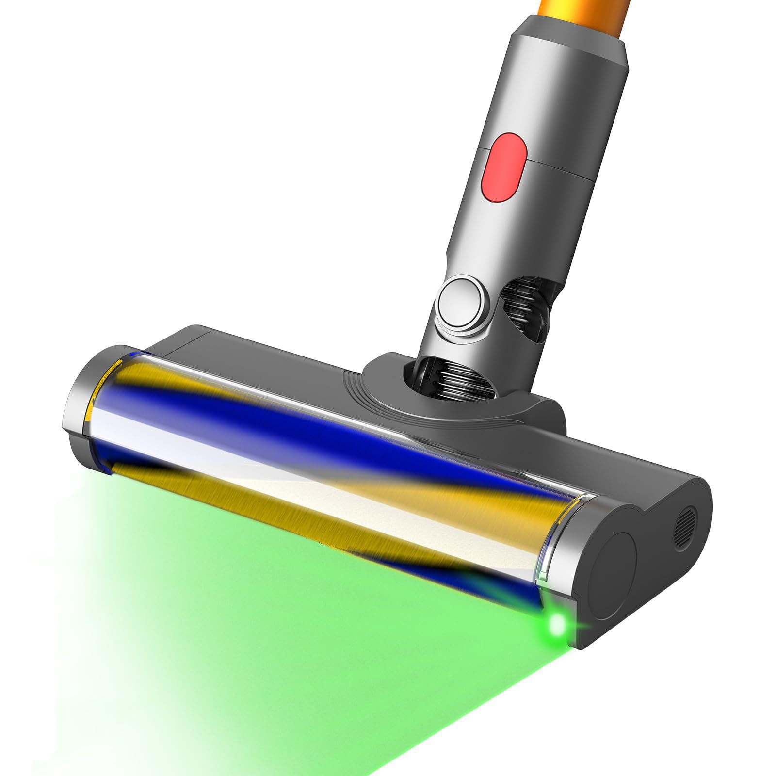 Photo 1 of LED Soft Roller Clean Head Brush for Dyson V12 Detect Slim V10 Slim Accessories Green Light Vacuum Hard Floor Brush Motorhead Replacement Attachment