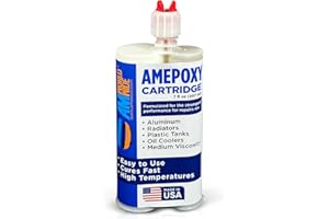 AM WORLDWIDE AMEPOXY High-Temperature Aluminum Radiator Repair Epoxy - 7oz Kit for Metal & Automotive Repairs Parts.