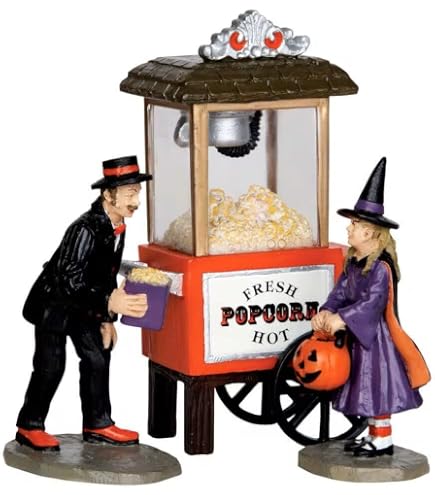 Figurines Lemax Spooky Town - Terrified Trick-or-Treaters, Lot De 2 - 6,5 X 5,5 X 3 Cm, Polyrésine - Déco Halloween - 8