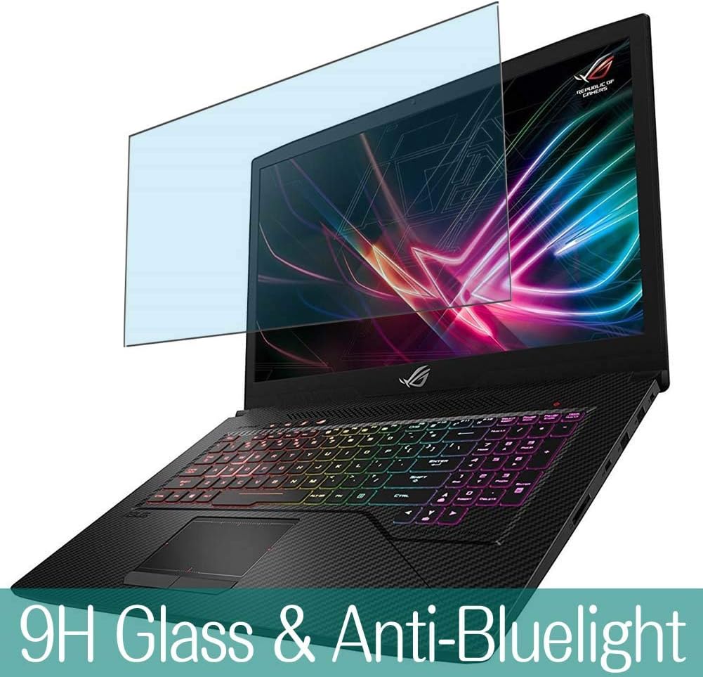 Synvy Anti Blue Light Tempered Glass Screen Protector for ASUS ROG Strix GL703 / GS/GM/GE Series GL703GE GL703GS GL703GM 17.3" Visible Area 9H Protective Screen Film Protectors