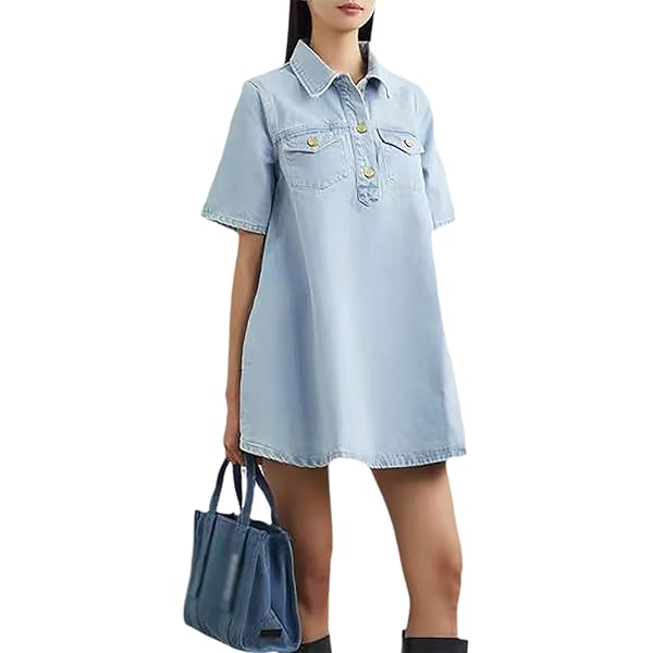 blue babydoll dress with collar Seriously Sweet Babydoll Dress In Royal Blue – Impressions Online Boutique main image 1
