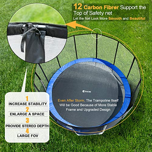 Exacme 15FT High Weight Capacity Trampoline Outdoor with Enclosure Ladder for Kids, 15 Foot Big