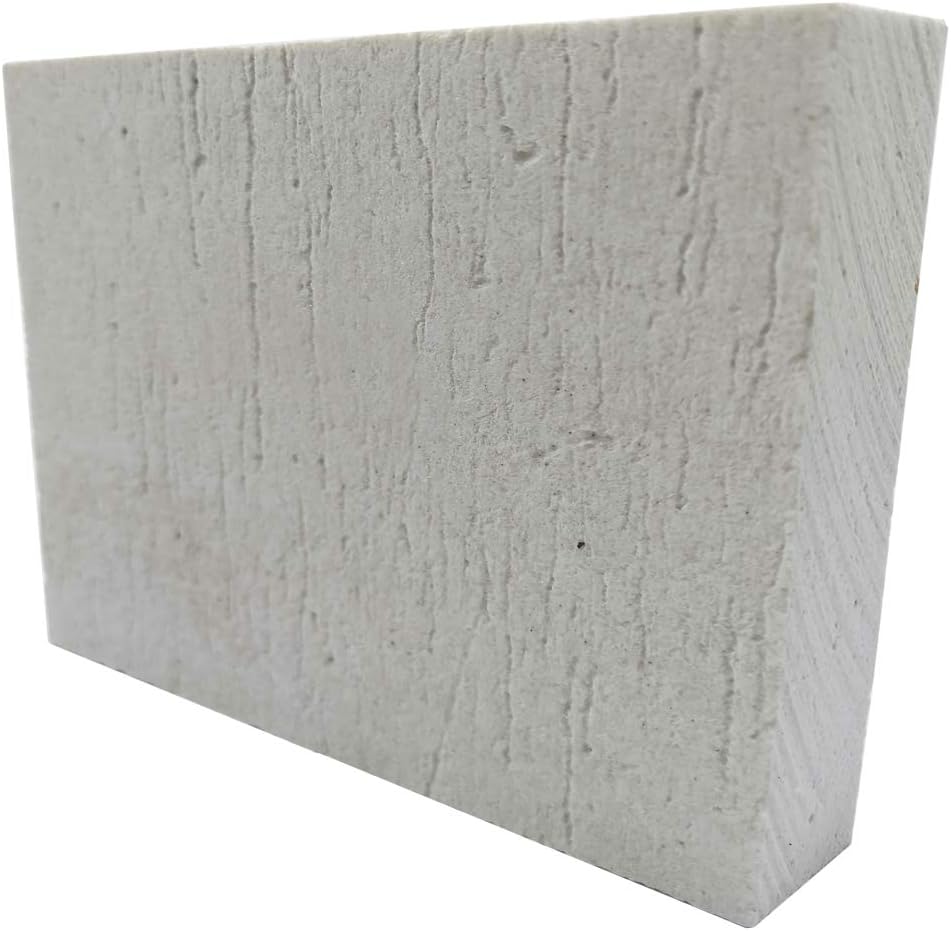 BXI Ceramic Fiber Thermal Insulation Board (2732F) - Inorganic - Flame Retardant, Heat Resistant (12'' X 8'' X 0.8'')