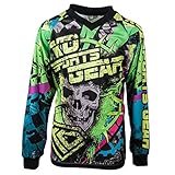 Motocross Off Road Motorcyle Jersey by KO Sports Gear - Skull Design - All Over Design