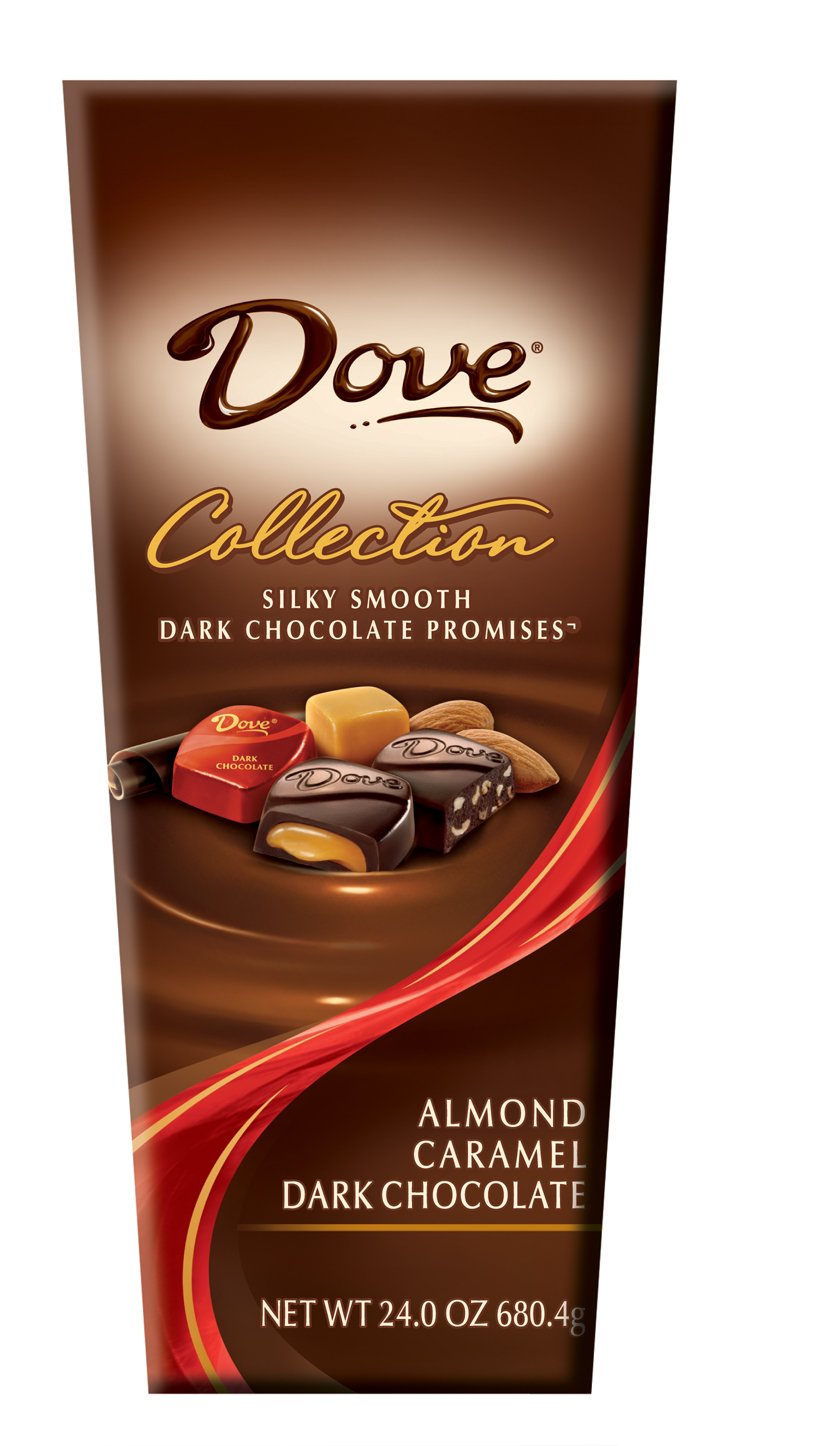Dove Dark Chocolate Almond & Caramel Variety Pack, 24